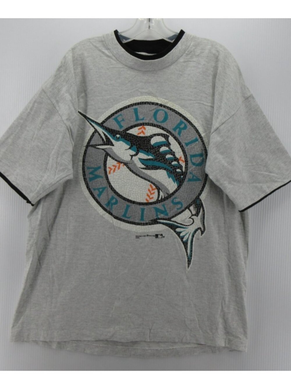 VINTAGE Florida Marlins Shirt XL Baseball MLB Signal Sport 90s USA *